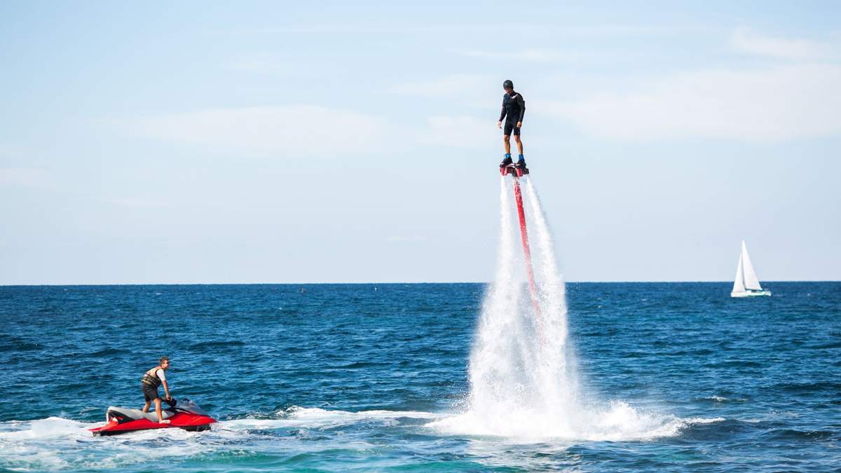 Ride a Flyboard Over the Persian Gulf
